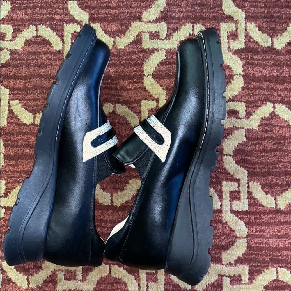 Venettini girl black leather moccasins girl31 - Picture 5 of 8